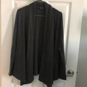 Olive Green Draped Cardigan